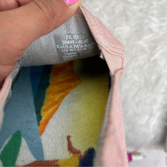 Olukai Kaula Pa'a Kapa Shoe-Rose Sea Salt/Rose Sea Salt size 7 - Picture 7 of 14